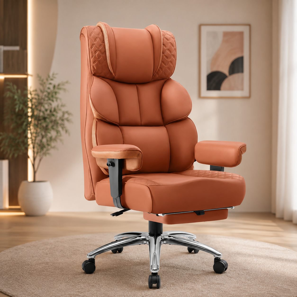 ORKA Big & Tall Ergonomic Office & Gaming Chair with Footrest & Reclining