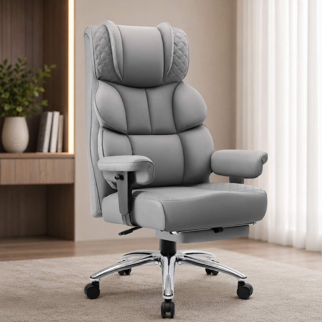 ORKA Big & Tall Ergonomic Office & Gaming Chair with Footrest & Reclining