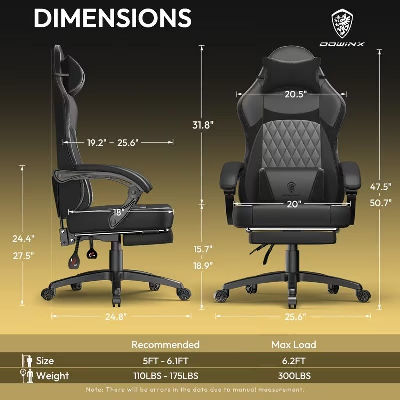 ORKA Nexus Gaming Chair with Massage Lumbar Support