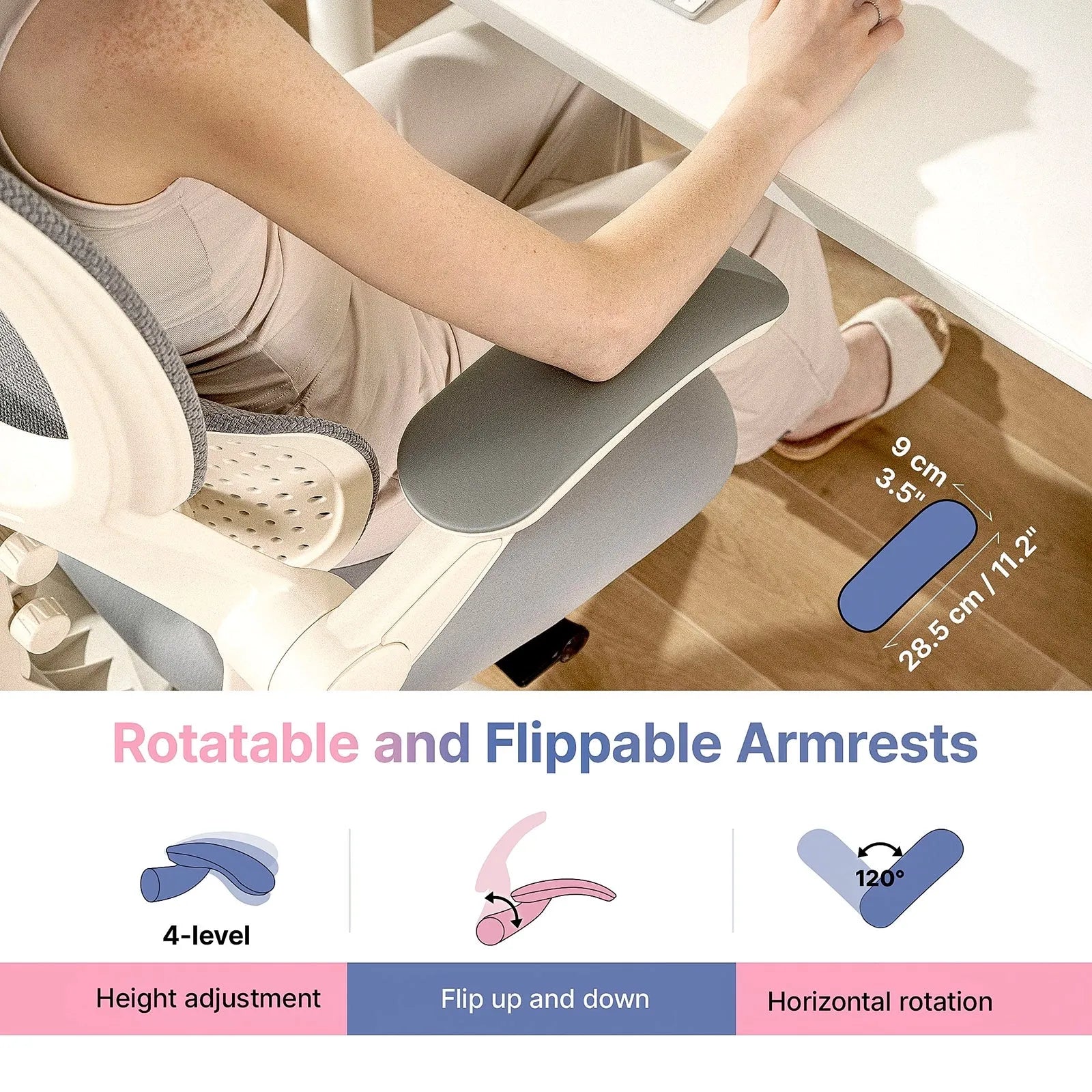 Hinomi Q2 Ergonomic Office Chair with Footrest