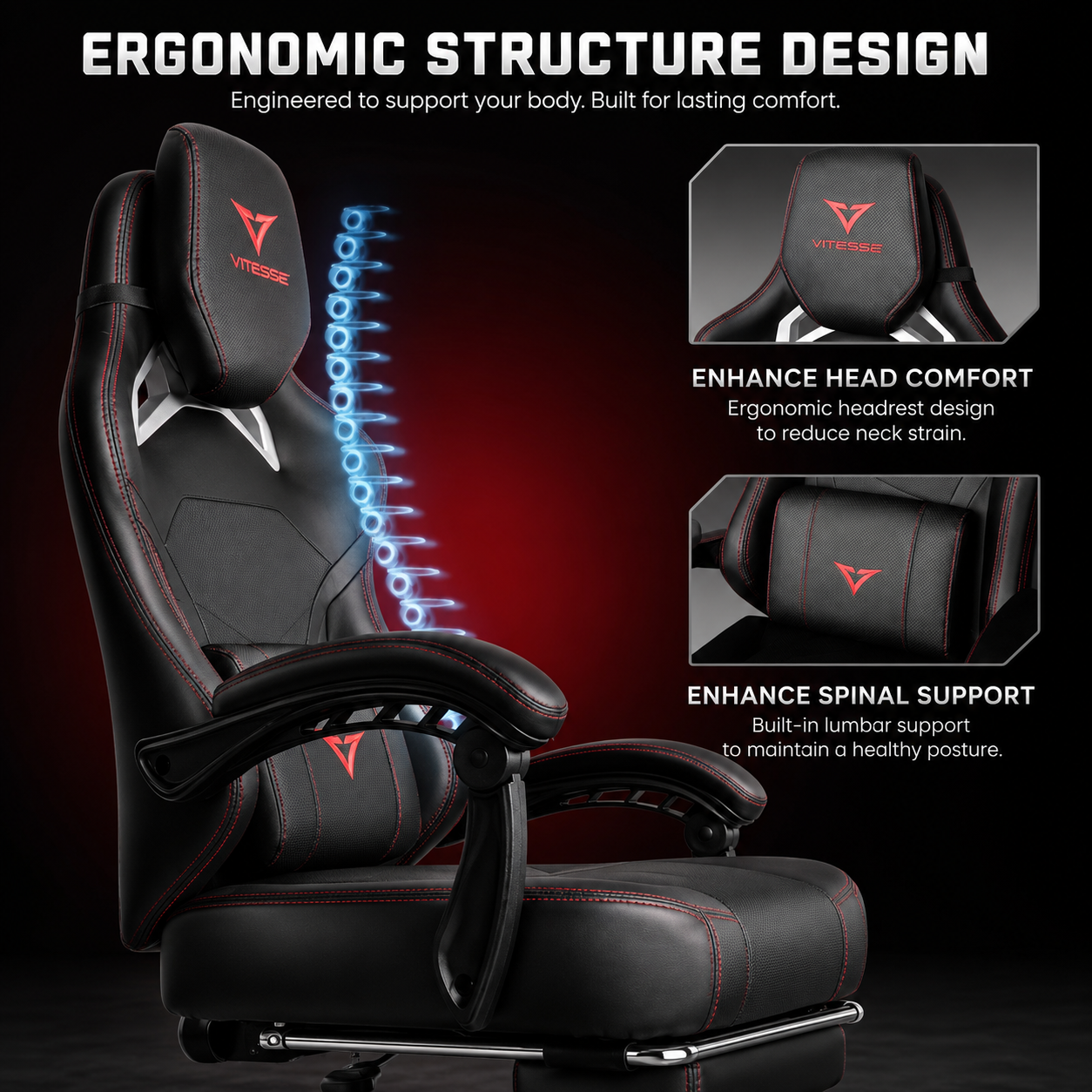 ORKA Titan X 400 lb Big & Tall Gaming Chair