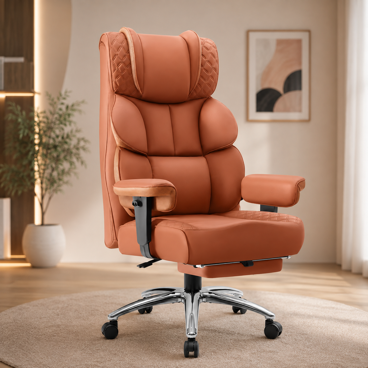 ORKA Big & Tall Ergonomic Office & Gaming Chair with Footrest & Reclining