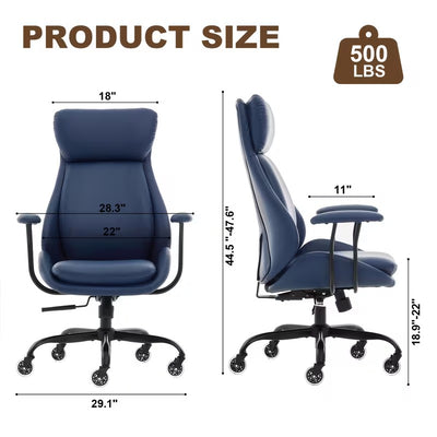 ORKA Executive Luxe High-Back Office Chair – Premium Leather Chair