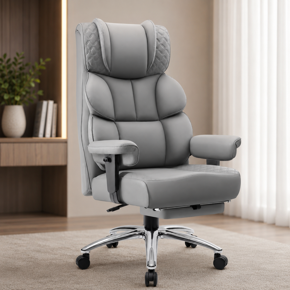 ORKA Big & Tall Ergonomic Office & Gaming Chair with Footrest & Reclining