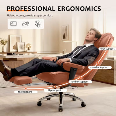 ORKA Big & Tall Ergonomic Office & Gaming Chair with Footrest & Reclining