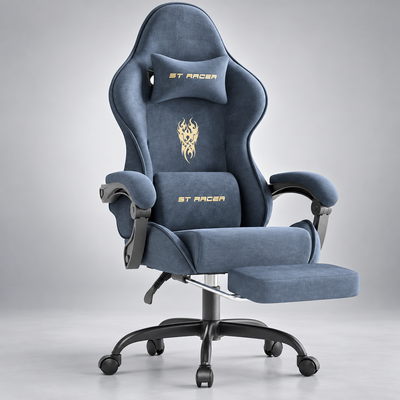 ORKA ST RACER Gaming Chair with Memory Foam & Adjustable Armrests