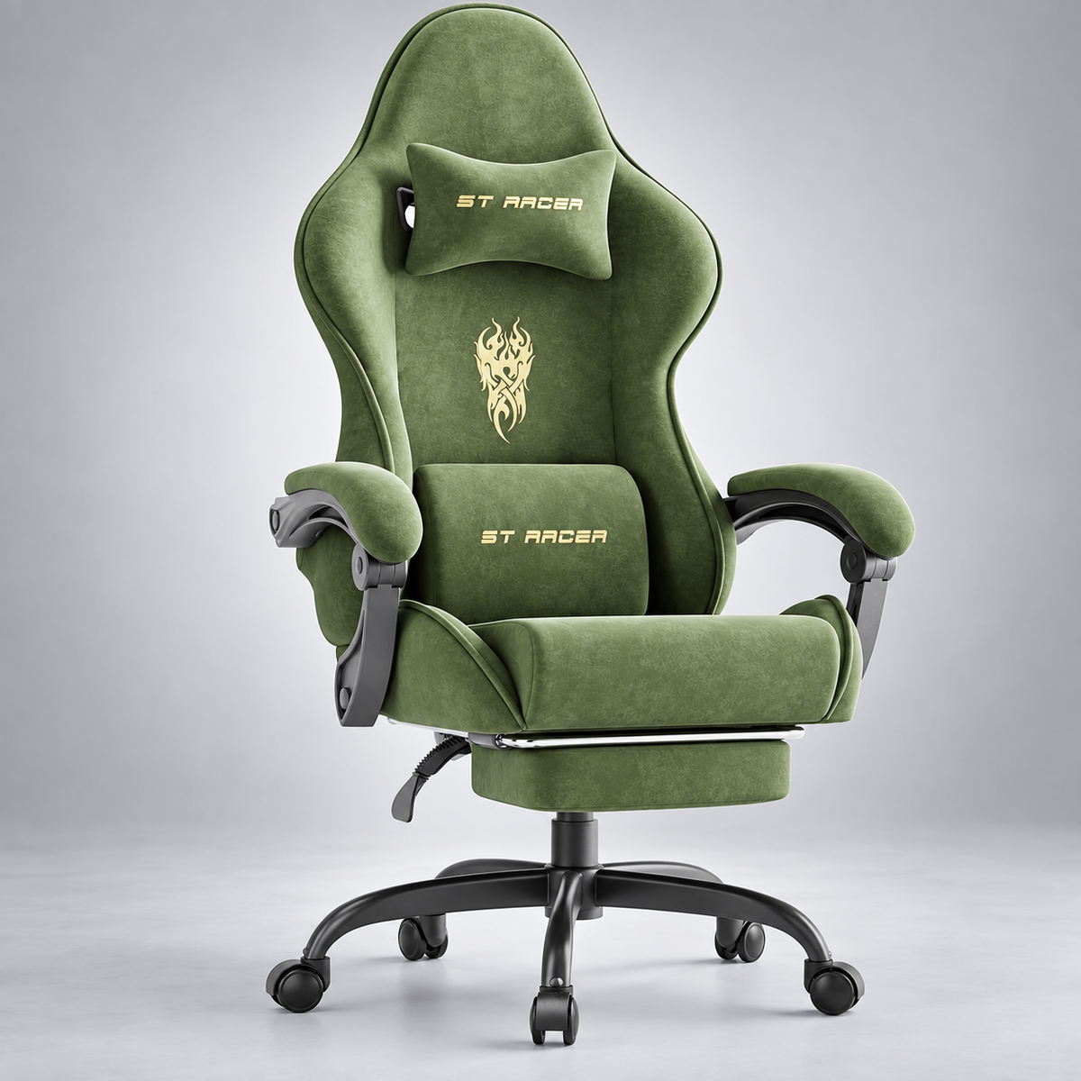 ORKA ST RACER Gaming Chair with Memory Foam & Adjustable Armrests