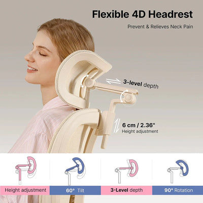 Hinomi Q2 Ergonomic Office Chair with Footrest