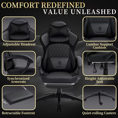 ORKA Nexus Gaming Chair with Massage Lumbar Support