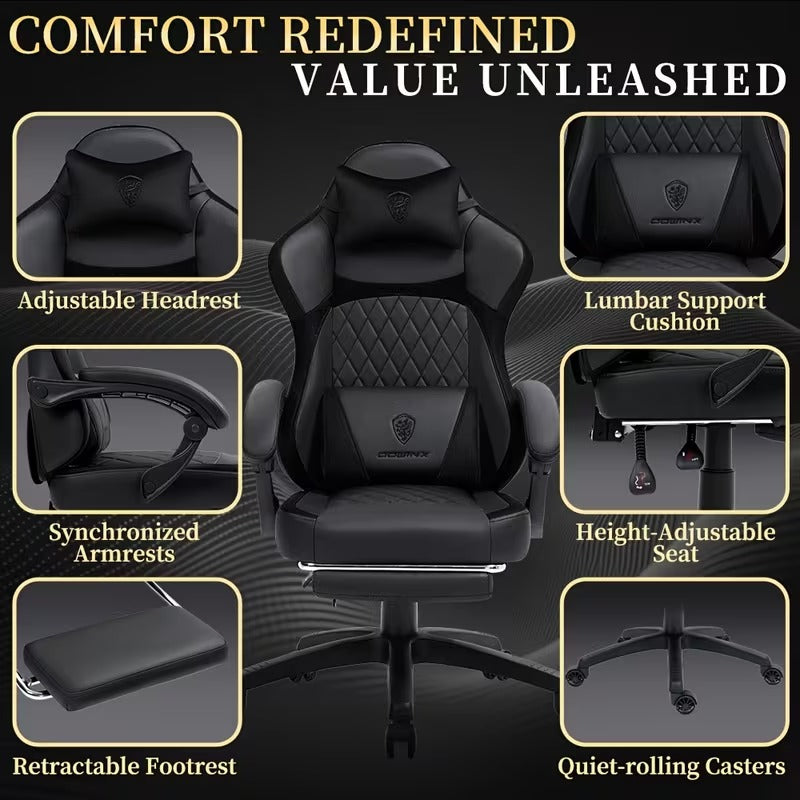 ORKA Nexus Gaming Chair with Massage Lumbar Support
