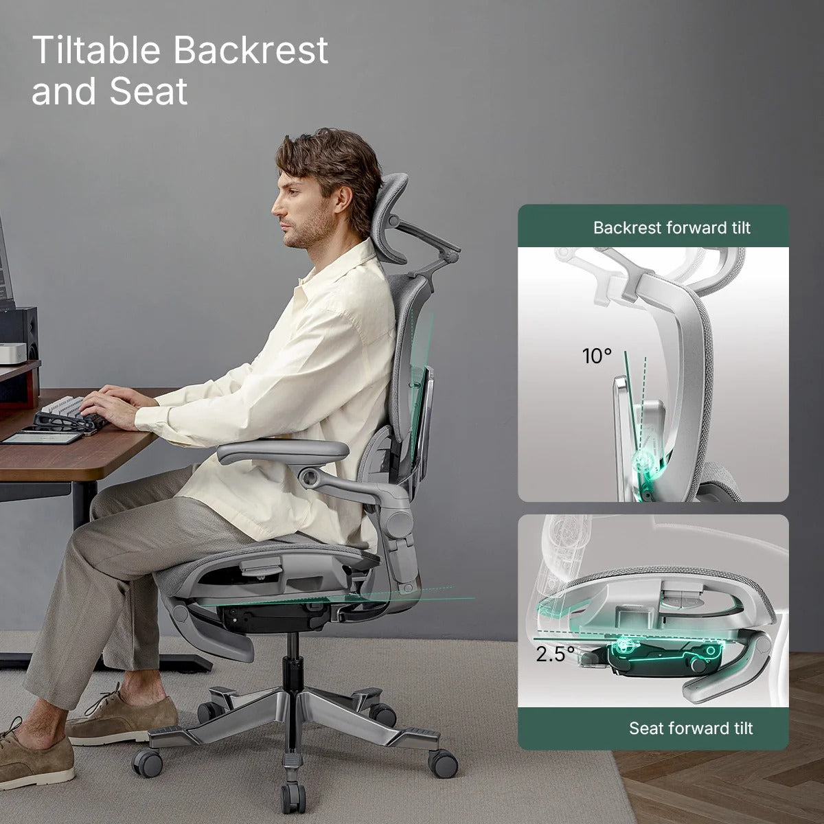 Hinomi H2 Pro Ergonomic Office Chair with Selectable Footrest