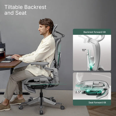Hinomi H2 Pro Ergonomic Office Chair with Selectable Footrest