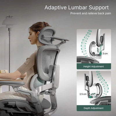 Hinomi H2 Pro Ergonomic Office Chair with Selectable Footrest