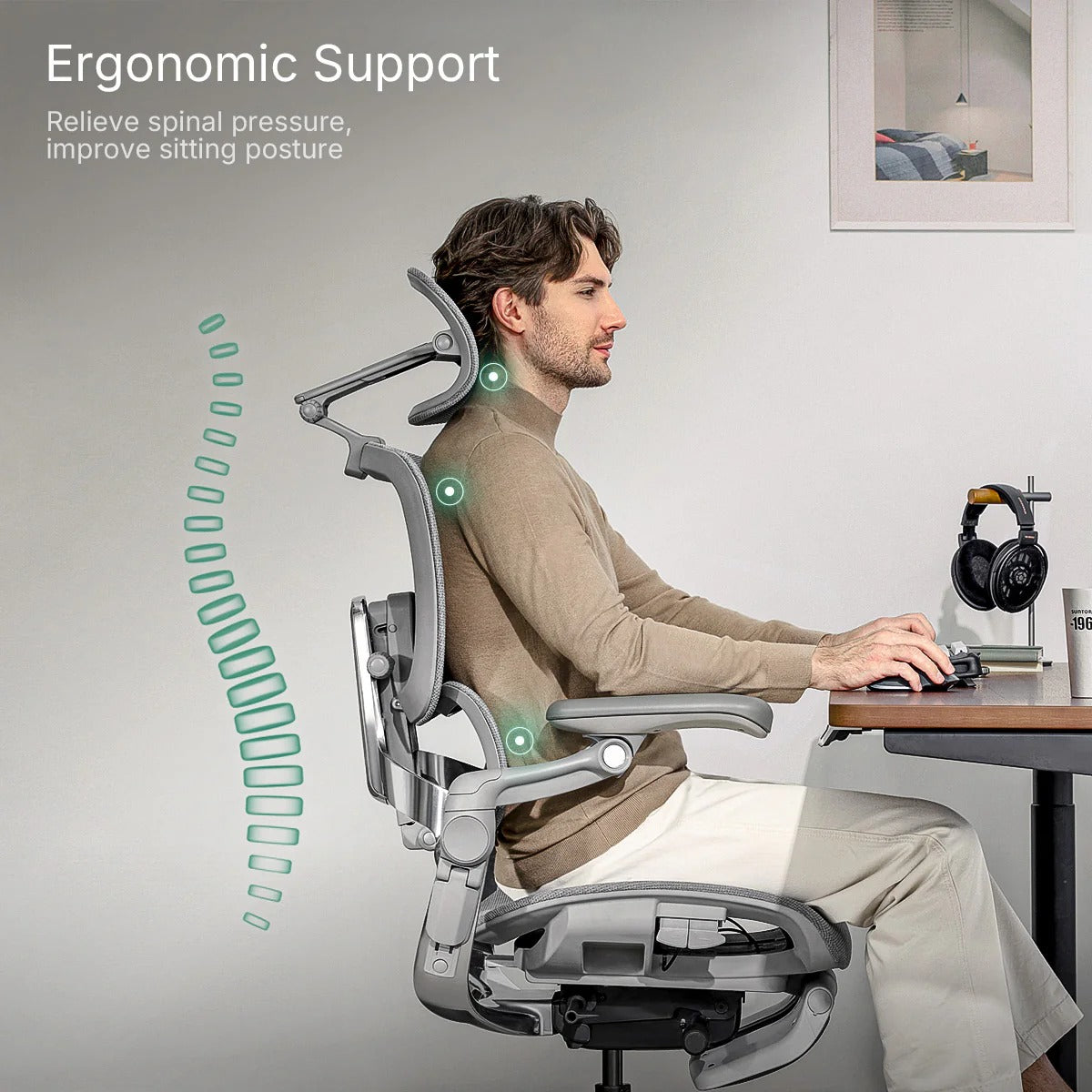 Hinomi H2 Pro Ergonomic Office Chair with Selectable Footrest