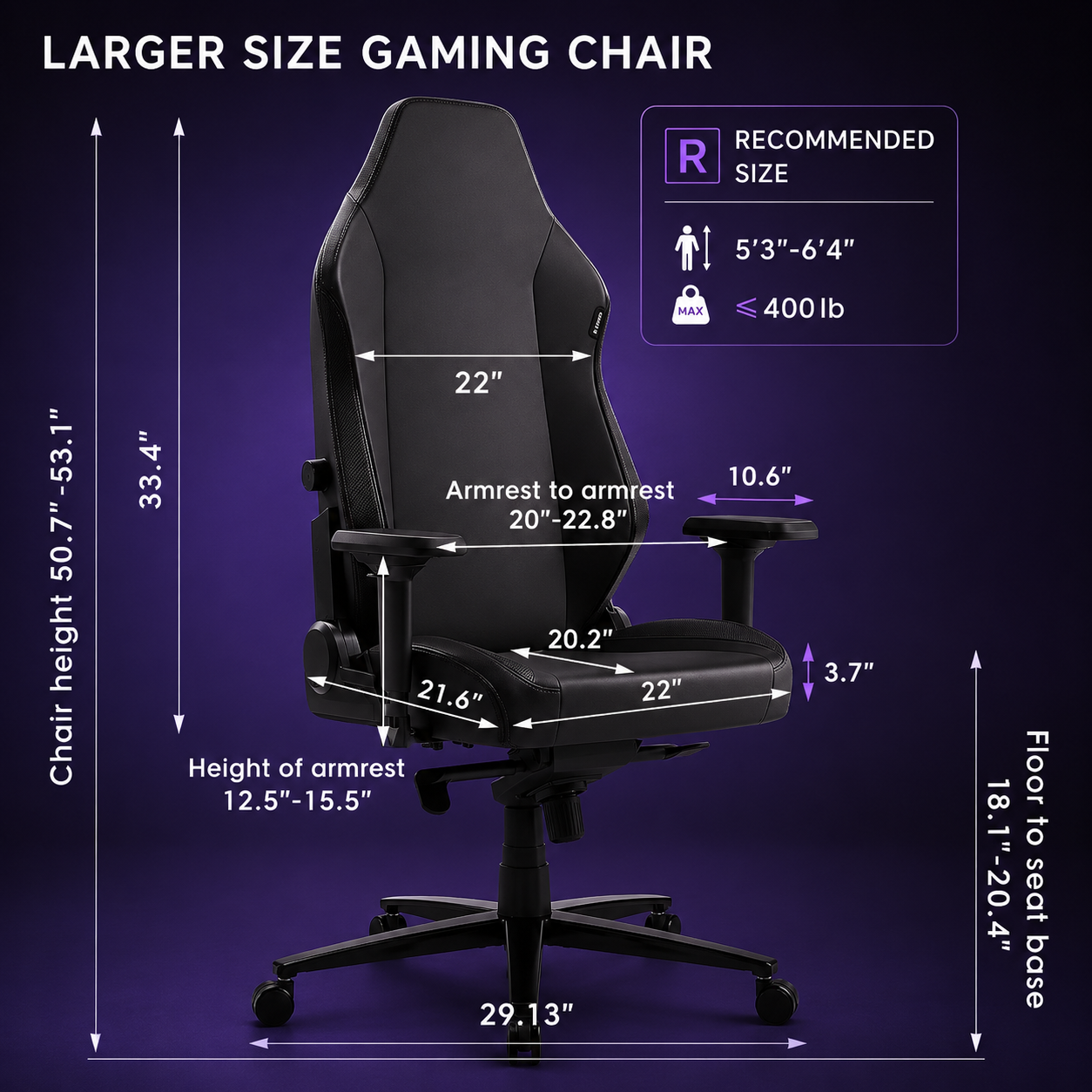 ORKA Mars Gaming Chair with 4D Armrests