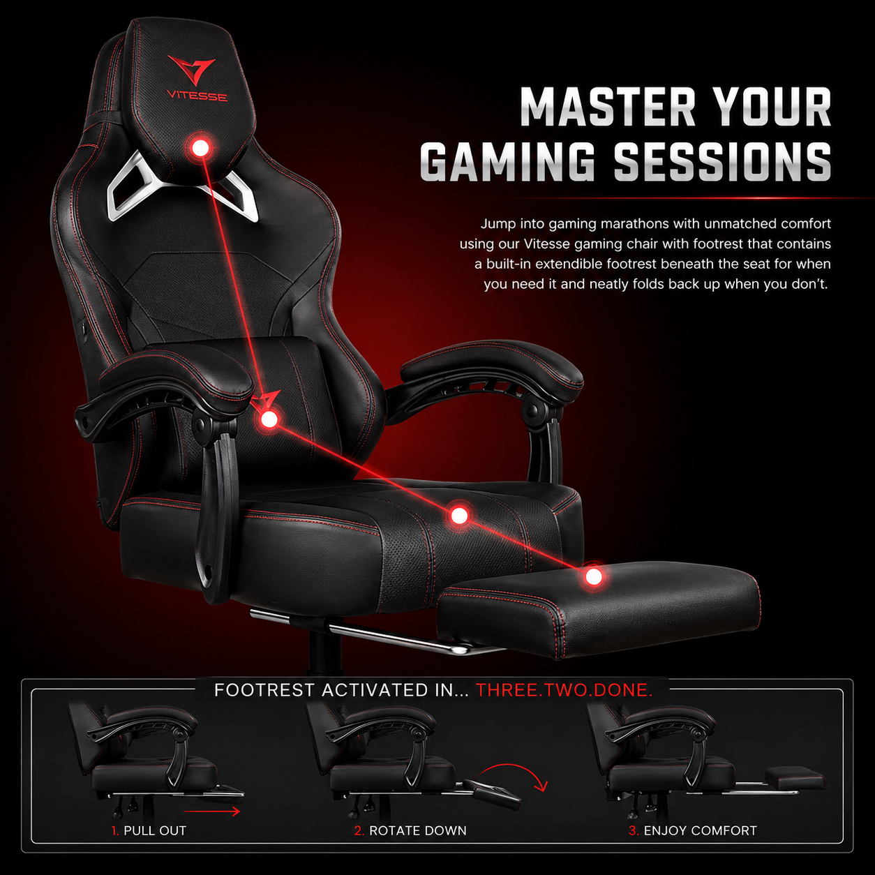 ORKA Titan X 400 lb Big & Tall Gaming Chair