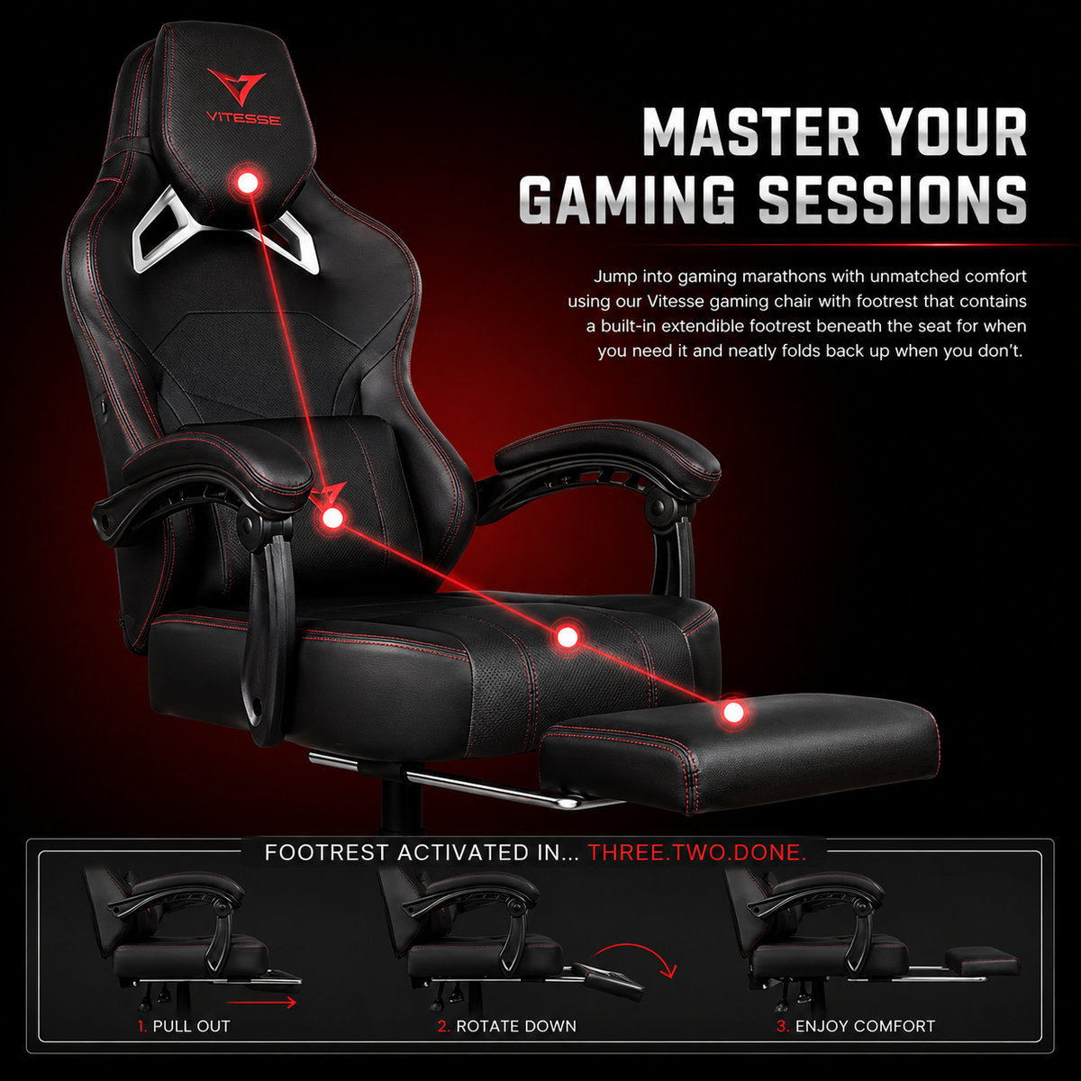 ORKA Titan X 400 lb Big & Tall Gaming Chair